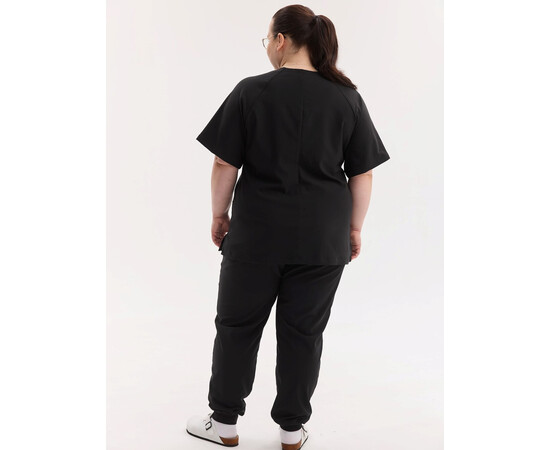 Зображення 3 Медичний хірургічний костюм жіночий Аризона чорний +SIZE р. 56, "БІЛИЙ ХАЛАТ" 505-321-924, Розмір: 56, Цвет: чорний