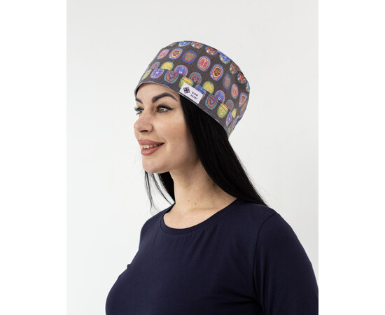 Зображення 2 Медична шапочка з принтом MRT, "БІЛИЙ ХАЛАТ" 169-417-961, Цвет: mrt