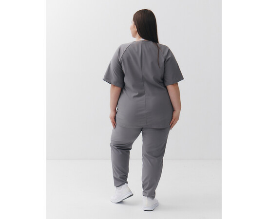 Зображення 2 Медичний хірургічний костюм жіночий Аризона сірий LARGE SIZE р. 70, "БІЛИЙ ХАЛАТ" 555-328-924, Розмір: 70, Цвет: сірий