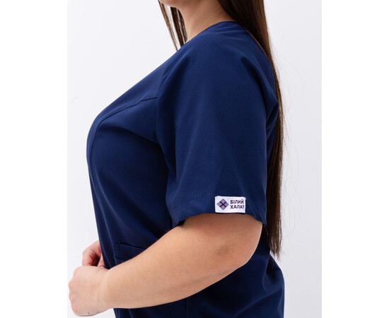 Зображення 5 Медичний хірургічний костюм жіночий Аризона синій +SIZE р. 58, "БІЛИЙ ХАЛАТ" 505-322-924, Розмір: 58, Цвет: синий