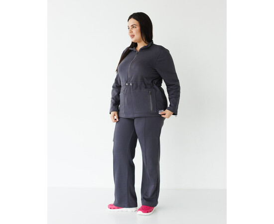 Зображення 3 Медичний костюм жіночий Ванкувер графіт р. 2XL-3XL, "БІЛИЙ ХАЛАТ" 524-503-758, Розмір: 2XL-3XL, Цвет: графитовый