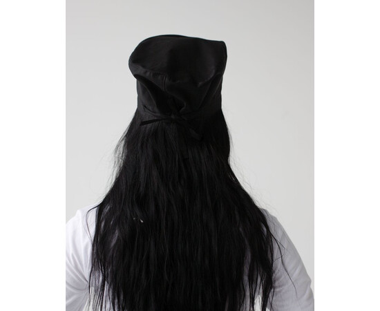 Зображення 3 Медична класична шапочка на зав'язках чорна (Elitе Stretch), "БІЛИЙ ХАЛАТ" 449-321-667, Цвет: чорний