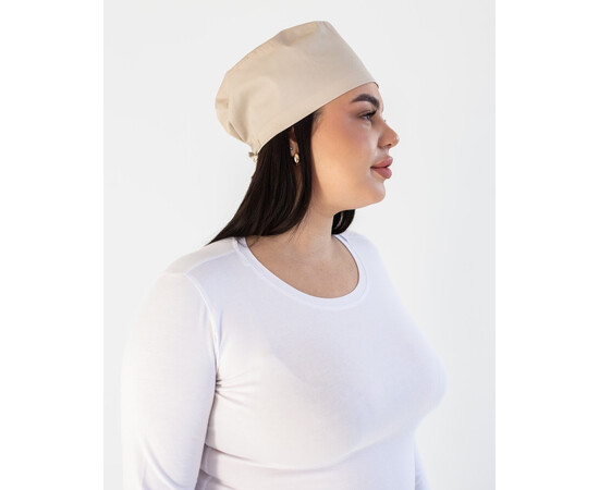 Зображення 2 Медична класична шапочка на зав'язках кремова, "БІЛИЙ ХАЛАТ" 483-460-704, Цвет: кремовий