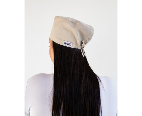 Зображення 3 Медична класична шапочка на зав'язках кремова, "БІЛИЙ ХАЛАТ" 483-460-704, Цвет: кремовий