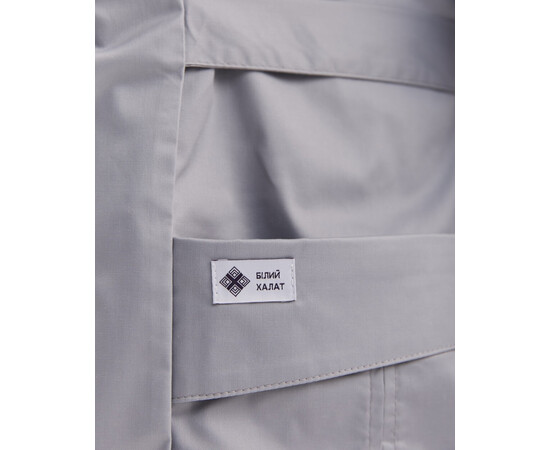 Изображение 7 Медицинский костюм женский Киото серый +SIZE р. 58, "БЕЛЫЙ ХАЛАТ" 571-328-679, Размер: 58, Цвет: серый