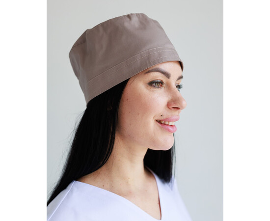 Зображення 2 Медична шапочка мокко (Elitе Stretch), "БІЛИЙ ХАЛАТ" 169-421-948, Цвет: моко
