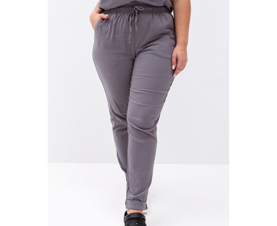 Зображення 7 Медичний хірургічний костюм жіночий Марсель сірий +SIZE р. 58, "БІЛИЙ ХАЛАТ" 499-328-708, Розмір: 58, Цвет: сірий