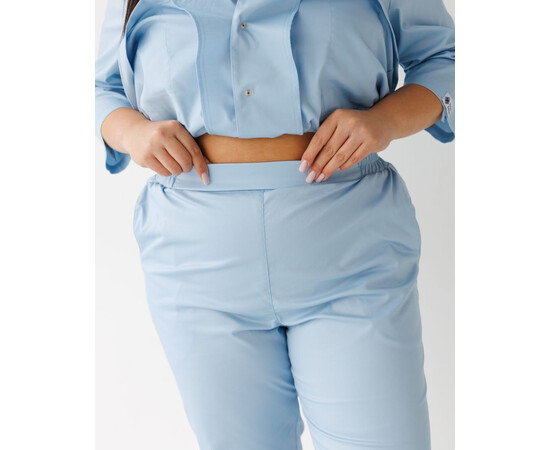 Зображення 6 Медичний костюм жіночий Кейптаун лазурний р. 52, "БІЛИЙ ХАЛАТ" 523-462-679, Розмір: 52, Цвет: лазурный