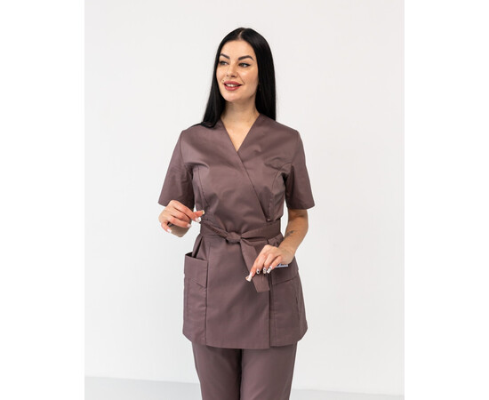 Зображення 3 Медичний костюм жіночий Кіото какао р. 50, "БІЛИЙ ХАЛАТ" 519-521-679, Розмір: 50, Цвет: какао