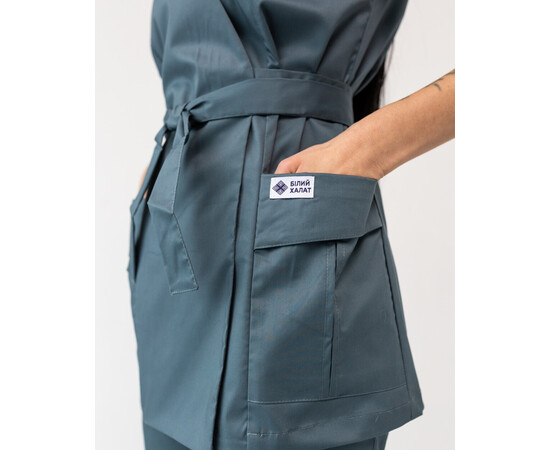 Зображення 6 Медичний костюм жіночий Кіото нефритовий р. 52, "БІЛИЙ ХАЛАТ" 519-486-679, Розмір: 52, Цвет: нефритовий