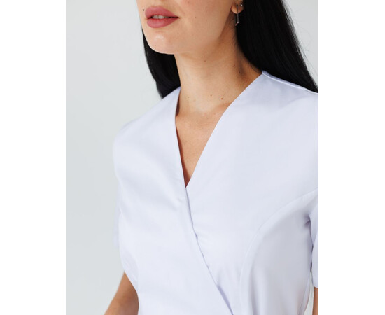 Зображення 6 Медичний костюм жіночий Кіото білий р. 40, "БІЛИЙ ХАЛАТ" 519-324-679, Розмір: 40, Цвет: білий