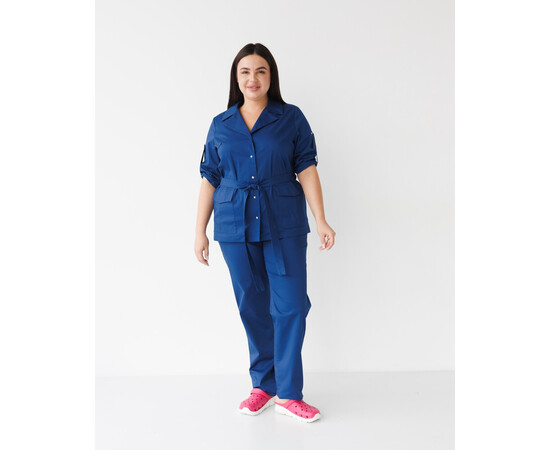 Зображення 2 Медичний костюм жіночий Кейптаун сапфір р. 50, "БІЛИЙ ХАЛАТ" 523-360-679, Розмір: 50, Цвет: сапфировый