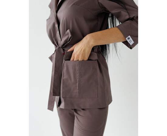 Зображення 6 Медичний костюм жіночий Кейптаун какао р. 48, "БІЛИЙ ХАЛАТ" 523-521-679, Розмір: 48, Цвет: какао