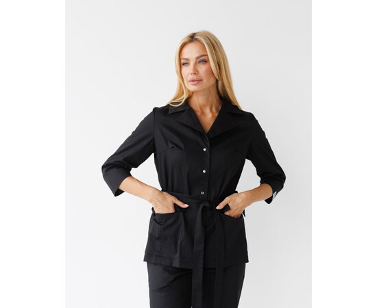 Зображення 5 Медичний костюм жіночий Кейптаун чорний р. 40, "БІЛИЙ ХАЛАТ" 523-321-679, Розмір: 40, Цвет: чорний