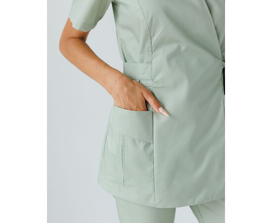 Зображення 5 Медичний костюм жіночий Кіото фісташковий р. 42, "БІЛИЙ ХАЛАТ" 519-396-679, Розмір: 42, Цвет: фісташковий