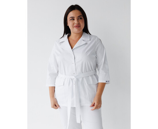 Зображення 3 Медичний костюм жіночий Кейптаун білий р. 52, "БІЛИЙ ХАЛАТ" 523-324-679, Розмір: 52, Цвет: білий