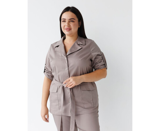 Зображення 3 Медичний костюм жіночий Кейптаун мокко р. 50, "БІЛИЙ ХАЛАТ" 523-421-679, Розмір: 50, Цвет: моко