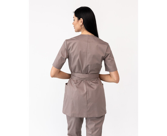 Изображение 4 Медицинский костюм женский Киото мокко р. 54, "БЕЛЫЙ ХАЛАТ" 519-421-679, Размер: 54, Цвет: мокко