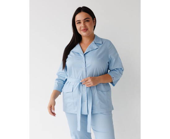 Зображення 3 Медичний костюм жіночий Кейптаун лазурний р. 52, "БІЛИЙ ХАЛАТ" 523-462-679, Розмір: 52, Цвет: лазурный