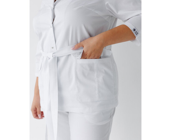 Зображення 6 Медичний костюм жіночий Кейптаун білий р. 48, "БІЛИЙ ХАЛАТ" 523-324-679, Розмір: 48, Цвет: білий