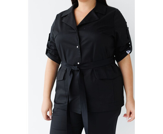 Зображення 7 Медичний костюм жіночий Кейптаун чорний р. 54, "БІЛИЙ ХАЛАТ" 523-321-679, Розмір: 54, Цвет: чорний