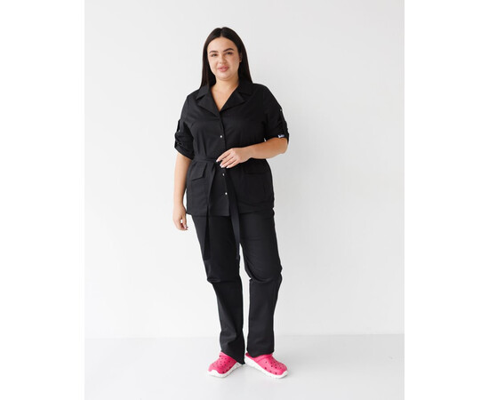 Зображення 3 Медичний костюм жіночий Кейптаун чорний р. 42, "БІЛИЙ ХАЛАТ" 523-321-679, Розмір: 42, Цвет: чорний