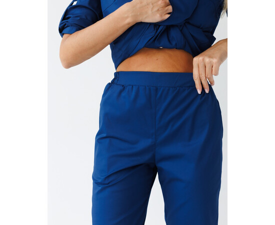 Изображение 8 Медицинский костюм женский Кейптаун сапфир р. 48, "БЕЛЫЙ ХАЛАТ" 523-360-679, Размер: 48, Цвет: сапфировый