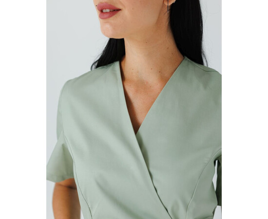 Зображення 4 Медичний костюм жіночий Кіото фісташковий р. 48, "БІЛИЙ ХАЛАТ" 519-396-679, Розмір: 48, Цвет: фісташковий