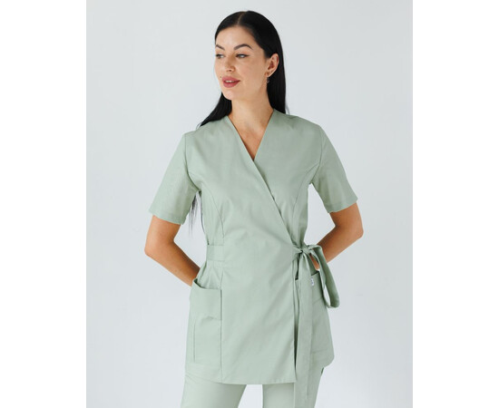 Зображення 3 Медичний костюм жіночий Кіото фісташковий р. 52, "БІЛИЙ ХАЛАТ" 519-396-679, Розмір: 52, Цвет: фісташковий