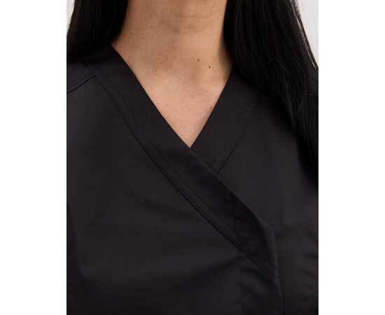 Изображение 4 Медицинский костюм женский Остин черный р. 46, "БЕЛЫЙ ХАЛАТ" 583-321-679, Размер: 46, Цвет: черный