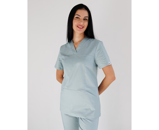 Зображення 3 Медичний хірургічний костюм жіночий Топаз світло-м'ятний NEW р. 48, "БІЛИЙ ХАЛАТ" 488-426-705, Розмір: 48, Цвет: світло-м'ятний