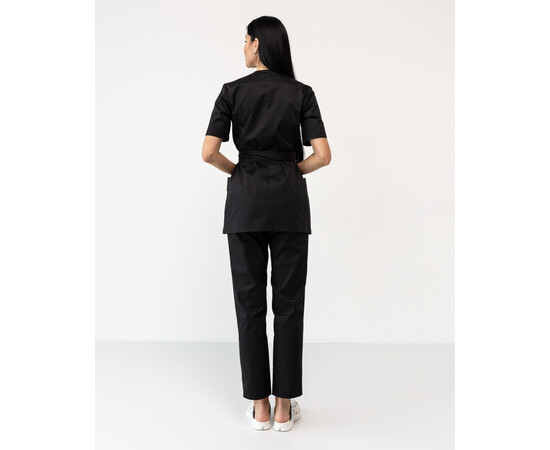 Зображення 2 Медичний костюм жіночий Кіото чорний р. 44, "БІЛИЙ ХАЛАТ" 519-321-679, Розмір: 44, Цвет: чорний