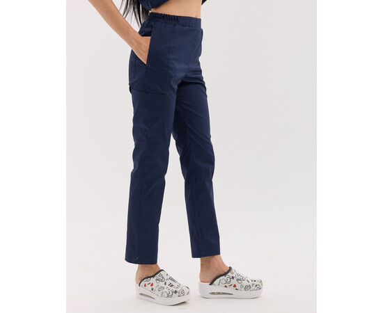 Зображення 6 Медичний костюм жіночий Остін темно-синій р. 46, "БІЛИЙ ХАЛАТ" 583-512-679, Розмір: 46, Цвет: темно синій