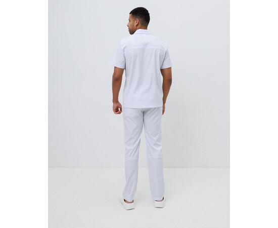 Изображение 3 Медицинский костюм мужской Теннесси белый р. 52, "БЕЛЫЙ ХАЛАТ" 550-324-677, Размер: 52, Цвет: белый