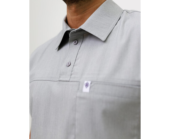 Зображення 4 Медичний костюм чоловічий Теннессі світло-сірий р. 50, "БІЛИЙ ХАЛАТ" 550-419-677, Розмір: 50, Цвет: світло сірий