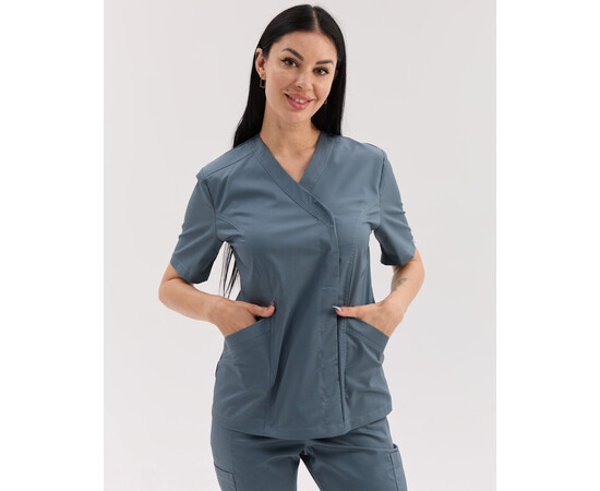 Зображення 3 Медичний костюм жіночий Остін нефритовий р. 50, "БІЛИЙ ХАЛАТ" 583-486-679, Розмір: 50, Цвет: нефритовий