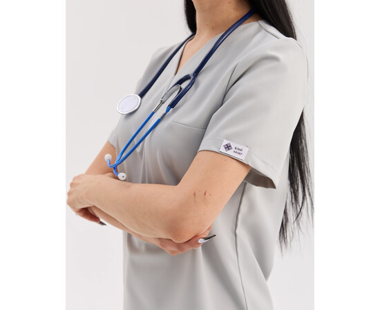 Зображення 5 Медичний костюм жіночий Саванна світло-сірий р. 48, "БІЛИЙ ХАЛАТ" 582-419-968, Розмір: 48, Цвет: світло сірий