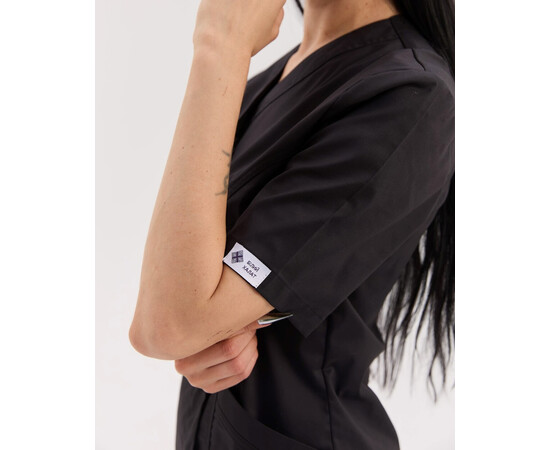 Зображення 5 Медичний костюм жіночий Остін чорний р. 40, "БІЛИЙ ХАЛАТ" 583-321-679, Розмір: 40, Цвет: чорний