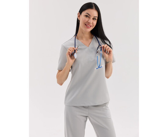 Зображення 4 Медичний костюм жіночий Саванна світло-сірий р. 54, "БІЛИЙ ХАЛАТ" 582-419-968, Розмір: 54, Цвет: світло сірий