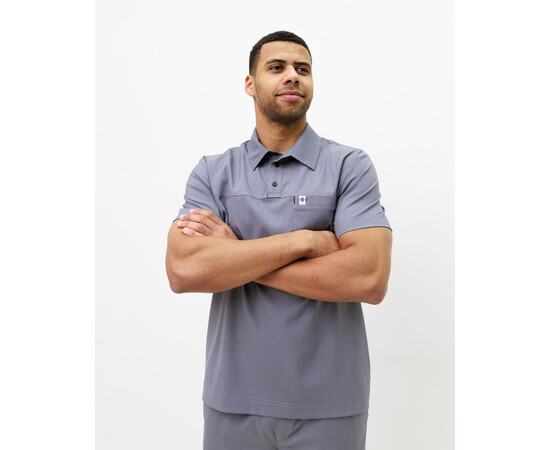 Зображення 2 Медичний костюм чоловічий Теннессі сірий р. 50, "БІЛИЙ ХАЛАТ" 550-328-677, Розмір: 50, Цвет: сірий