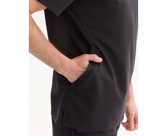 Зображення 5 Медичний хірургічний костюм чоловічий Портленд чорний р. 48, "БІЛИЙ ХАЛАТ" 569-321-966, Розмір: 48, Цвет: чорний