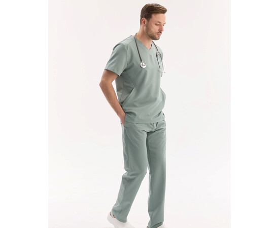 Зображення 2 Медичний хірургічний костюм чоловічий Портленд оливковий р. 52, "БІЛИЙ ХАЛАТ" 569-327-966, Розмір: 52, Цвет: оливковий