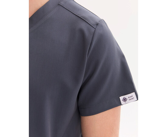 Изображение 7 Медицинский хирургический костюм мужской Портленд темно-серый р. 54, "БЕЛЫЙ ХАЛАТ" 569-408-966, Размер: 54, Цвет: темно-серый