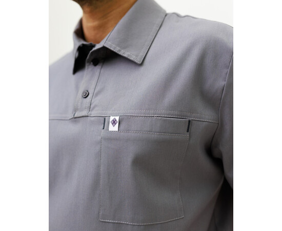 Зображення 4 Медичний костюм чоловічий Теннессі сірий р. 48, "БІЛИЙ ХАЛАТ" 550-328-677, Розмір: 48, Цвет: сірий