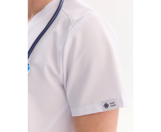 Зображення 6 Медичний хірургічний костюм чоловічий Портленд білий р. 54, "БІЛИЙ ХАЛАТ" 569-324-966, Розмір: 54, Цвет: білий