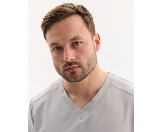 Зображення 4 Медичний хірургічний костюм чоловічий Портленд світло-сірий р. 48, "БІЛИЙ ХАЛАТ" 569-419-966, Розмір: 48, Цвет: світло сірий