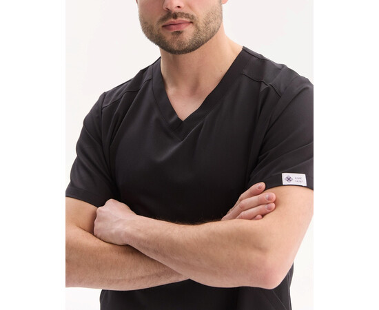 Зображення 3 Медичний хірургічний костюм чоловічий Портленд чорний р. 50, "БІЛИЙ ХАЛАТ" 569-321-966, Розмір: 50, Цвет: чорний