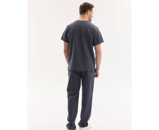 Изображение 3 Медицинский хирургический костюм мужской Портленд темно-серый р. 54, "БЕЛЫЙ ХАЛАТ" 569-408-966, Размер: 54, Цвет: темно-серый