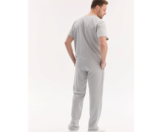 Зображення 2 Медичний хірургічний костюм чоловічий Портленд світло-сірий р. 50, "БІЛИЙ ХАЛАТ" 569-419-966, Розмір: 50, Цвет: світло сірий