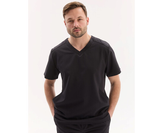 Изображение 2 Медицинский хирургический костюм мужской Портленд черный р. 54, "БЕЛЫЙ ХАЛАТ" 569-321-966, Размер: 54, Цвет: черный